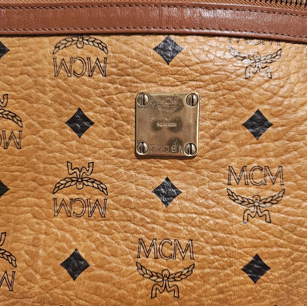 MCM Brown Leather Clutch Bag - Picture 12 of 15